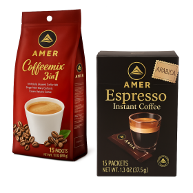AMER - Bundle of 3 in 1 and Espresso Instant Coffee